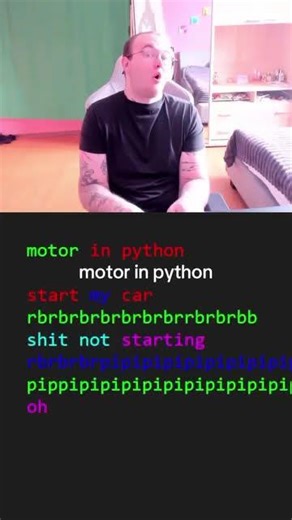 Motor in python#automobile #edit #relatable#fypシ #python#coding #meme#memes#funniestvideo #funnypost