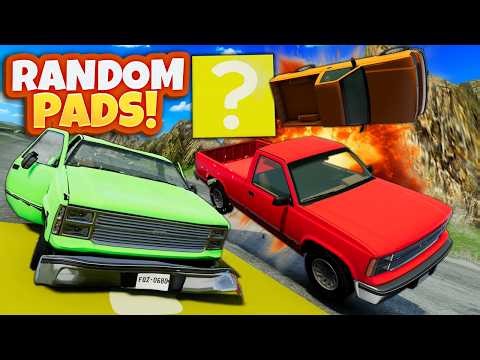 Random Mystery Pads = Instant Car CARNAGE (BeamNG Drive)