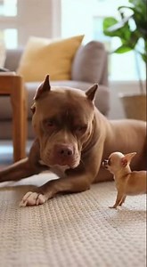 Pitbull Silences Chihuahua With One Paw 😂 | Funniest Cute Dog Moment!