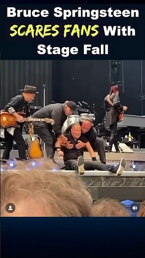 Bruce Springsteen Scares Fans With Stage Fall 😰
