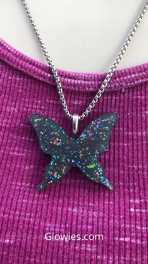 7.4K views · 111 reactions | This gothic black opal butterfly necklace is pure nighttime magic—glowing softly in the dark with mysterious beauty. Handmade by Monique Lula in New Orleans, it captures the spirit of the city with elegance and enchantment. The shimmering black opal wings and gothic design make it a wearable piece of shadow and light. Perfect for moonlit walks and souls who love to shine in the dark. 曆 | Gothic Darling | Facebook