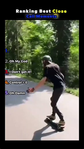 Ranking Best Close Call Moments #skateboarding #fails #shorts