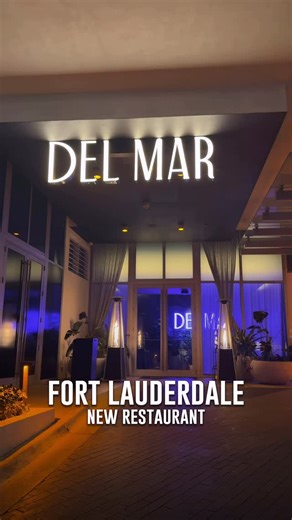 Downtown Fort Lauderdale 🏙 on Instagram: "@delmarfortlauderdale is a new restaurant on Fort Lauderdale Beach with an elevated experience & unbelievable food & drinks! Located: 📍 2200 N Ocean Blvd, Fort Lauderdale, FL 33305 DEL MAR is inspired by Mediterranean coastal cuisine, Del Mar features flavors from a variety of southern European countries, with a rotating and seasonal made-from-scratch menu that showcases a variety of seafood accompanied by fresh produce and cheeses, rich olive oil and 