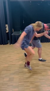 2.9M views · 6.3K reactions | How happy is Maddie nailing her first clamp with James! Pure Joy! And away she goes! SWING On In.. | SWING On In | Facebook