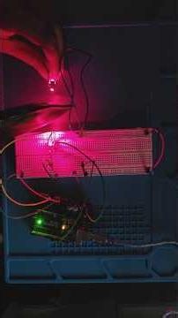 Make a laser tripwire using Arduino #electronics #arduino