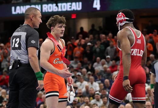 Oklahoma State wrestling's Landon Robideau captures 157-pound title at NCAA Championships