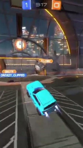 a cool shot with the new flip reset indicator #rocketleague