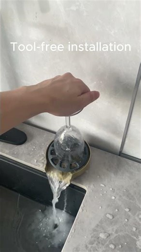 If you hate washing cups by hand too, try this cup washer#cupwasher #glassrinser #kitchenupgrade