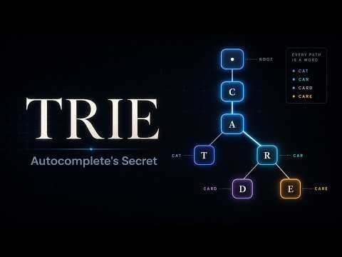 Trie Data Structure Explained Visually: The Secret Behind Autocomplete