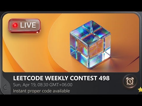 🔴 LIVE – LeetCode Weekly Contest 498 | Solve With Me | DSA & C++