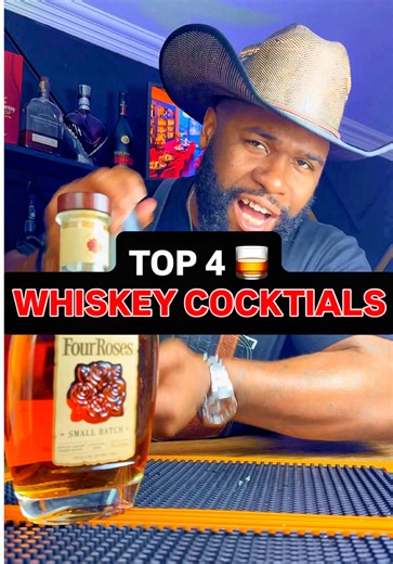 Whiskey cocktails > everything else. Yeah, I said it. 🥃🔥 If you’re trying to get into whiskey cocktails, this is your cheat code. Blink and you’ll miss it — here are 4 whiskey drinks that hit every time you walk into a bar: 🥃 Old Fashioned – bold, smooth, no fluff 🍯 Gold Rush – citrus honey done RIGHT 🍒 Manhattan – grown & classy energy 🍋 Whiskey Sour – balanced, not basic Built with Four Roses 🥃 Save this for your next bar night 📲 Send this to your tequila/vodka friend and let’s have th
