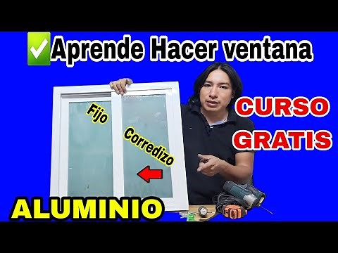 How to make aluminum windows in minutes ✅️ Aluminum courses