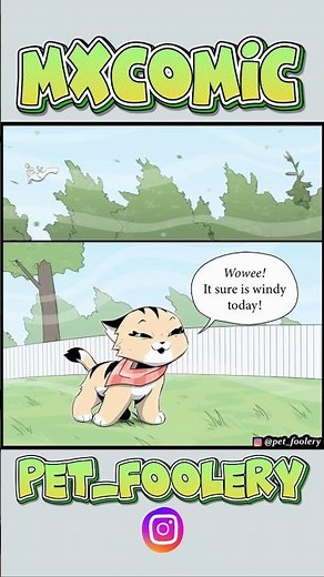 Pixie & Brutus | Windy Day Gone Wrong 😂 | Pet Foolery | Funny Comics DUB #comicdub #comics #comedy
