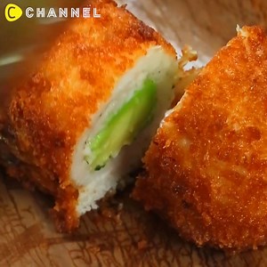 Deep fried chicken roll with avocado | C Channel