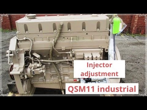 Cummins QSM11 industrial injector adjustment full informative video #cummins #engine #injection