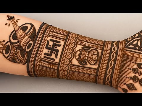Most Beautiful Bridal Mehndi Design Ever 😍 | Full HD Step By Step