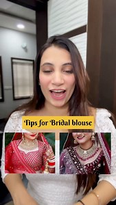 A flawless bridal look begins with a perfectly tailored blouse!✅ Follow these tips for a stunning look on your big day! #aayushimakeup #wedding #blouse #bridalblouse #bride #stylish #styling #bridalwear #bridalinspo | The Unique Blend salon & makeup studio