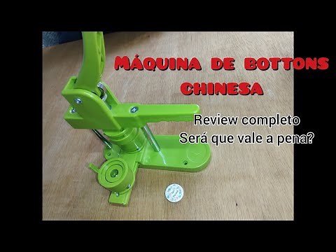 Máquina da China de fazer bottons / Unboxing, instalação e como fazer bottons 😀