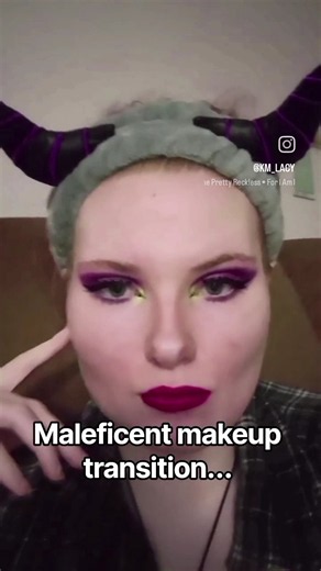 Maleficent Makeup transition 🖤🖤 #disney #disneyvillains #maleficent #makeuptransition #makeup