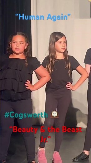 “Beauty & the Beast Jr.” Singing “Human Again” Cogsworth solo. summer camp 2023