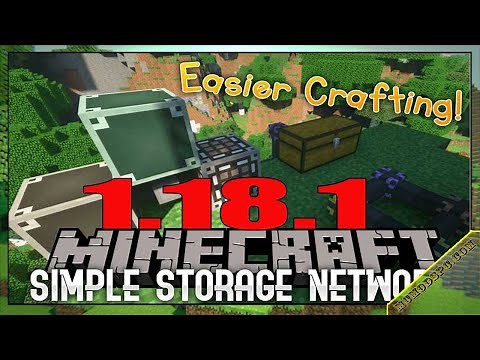Simple Storage Network Mod 1.18.1 & How To Download and Install for Minecraft