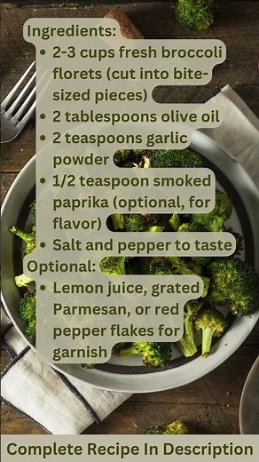 Air Fryer Roasted Broccoli Recipe by What Shall I Cook