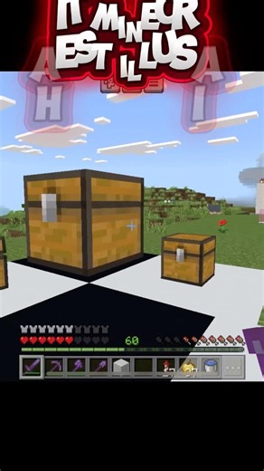 Minecraft Chest Illusion 🤯 #shorts