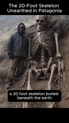 115K views · 2.8K reactions | The 20-Foot Skeleton Unearthed in Patagonia | World Archaeology | Facebook