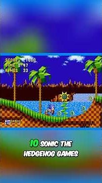 TOP 10 SONIC GAMES EVER! #sonic #sonicthehedgehog #sega #gaming #retrogaming #top10 #shorts