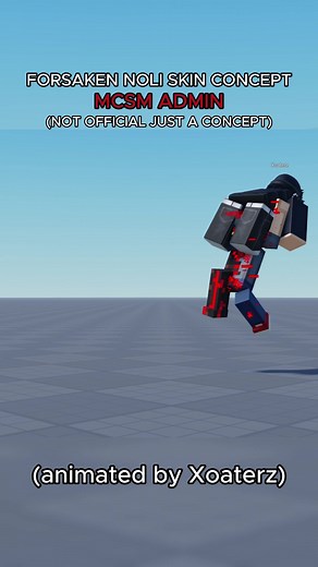 Forsaken Admin Skin Concept for MCSM Animation