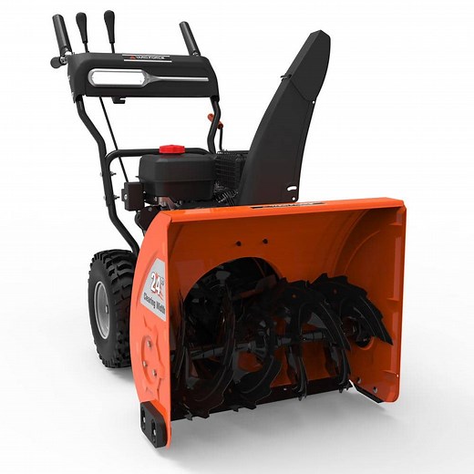 Check The Home Depot's Q&A Before Buying: YARD FORCE 24 in. Dual-Stage Gas Snow Blower with Electric Start