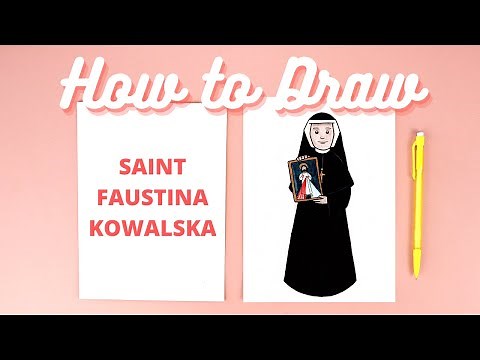 How to Draw Saint Faustina Kowalska Step-by-Step Catholic Art Tutorial