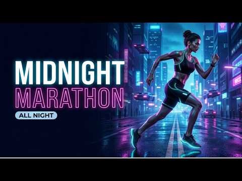 SynthSweat - Midnight Marathon | Synthwave Night Run Music ⚡ | 130 BPM Retro Cardio