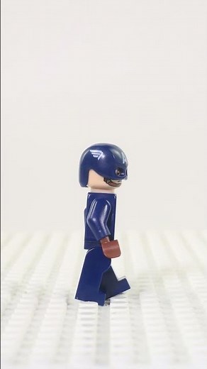 LEGO Captain America Walk Tutorial STOP MOTION #shorts | Billy Bricks