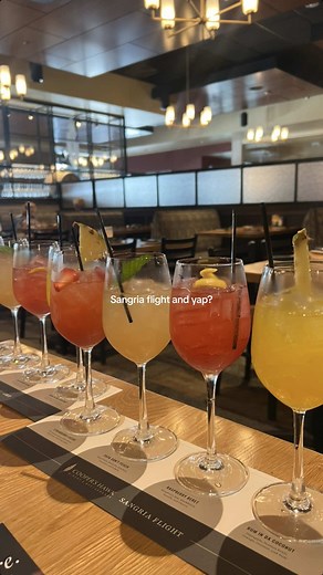 Delicious Sangria Flight at Cooper's Hawk