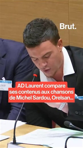 1.4K views · 2.3K reactions | AD Laurent compare ses contenus aux chansons de Michel Sardou et Orelsan pendant la commission d’enquête sur les effets psychologiques de TikTok sur les mineurs. | Brut | Facebook