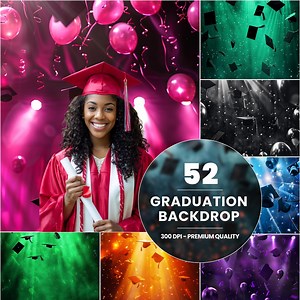 52 Graduation Photography Backdrops: Senior Portrait Backgrounds (digital Download) - Etsy Canada