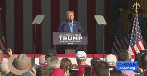 Former President Trump Campaigns in Houston