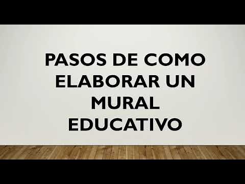 Como elaborar un mural