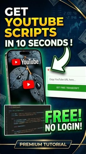Kisi bhi YouTube Video ka Script Copy Kaise Karein? 🤯 #shorts #viral