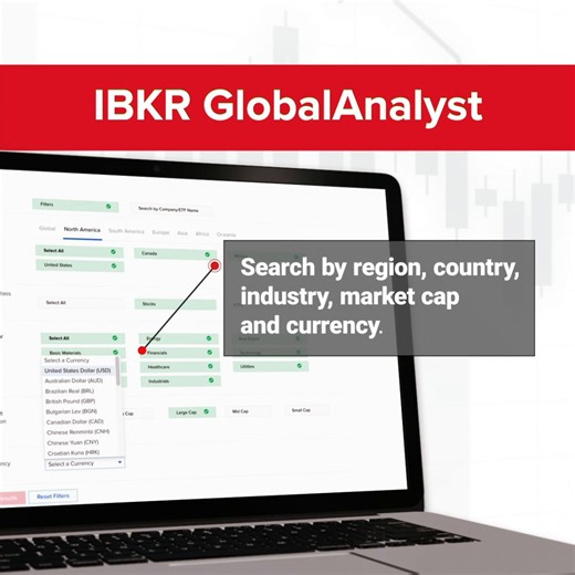 🔎 Scan the Globe for Undervalued Stocks with IBKR GlobalAnalyst. By comparing the prices and financial metrics of global #stocks in the same currency, you can identify new #investing opportunities. Learn more: ibkr.com/gaf #IBKR #InteractiveBrokers #GlobalAnalyst #StockInvesting | Interactive Brokers