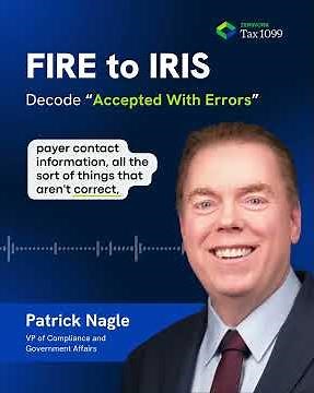 "Accepted With Errors" in IRIS - What It Means & How to Avoid Duplicate 1099 Filings