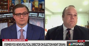 Chris Hayes Literally Raises Eyebrow at Fired Fox News Star: ‘They Were Lying!’