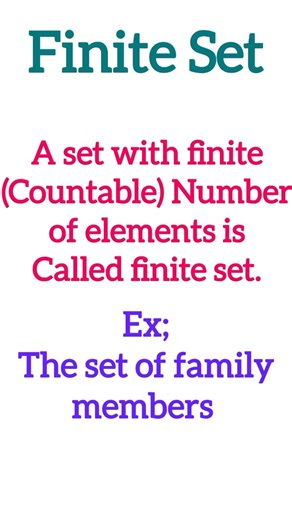 Finite set #geometry #maths