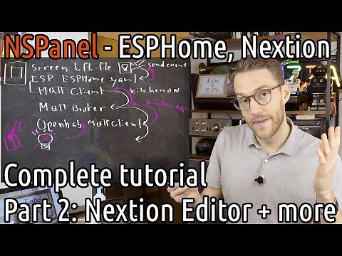Sonoff NSPanel ESPHome Custom UI MQTT control HOWTO Part 2: Nextion Editor, Understanding, Flashing
