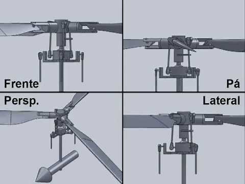 Helicopter Main Rotor: Collective / Cyclic - Rotor Principal Helicóptero: Coletivo / Cíclico