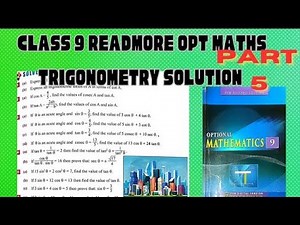 class 9 DR simkhada opt math trigonometry solutions | readmore | conversation of trigonometric ratio
