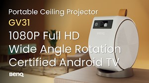 Launching the New GV31 Smart Portable Projector. A Luxury Theatre for Your Ceiling. 👉1080P FHD brings detailed images on an 80” big screen 👉Round Shape design projects your favourite show from ceiling to floor 👉16W 2.1CH Wireless Speaker presents an emphatic soundtrack 👉Google Certified Android TV with Netflix for Endless Entertainment 👉Auto Focus & Keystone for Easy Setup 👉Built-in Battery for Non-stop Enjoyment 👉All-in-One USB-C enhances the flexibility Know More- https://benqurl.biz/3O