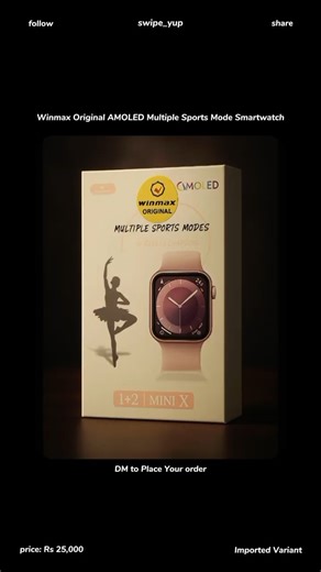 Winmax Original Multiple Sports Modes AMOLED Smartwatch [WhatsApp us to place your order]