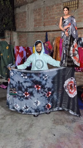 Tahir Ansari on Instagram: "Orange angel grey with black sareedesign #newmodel #reelsviral"